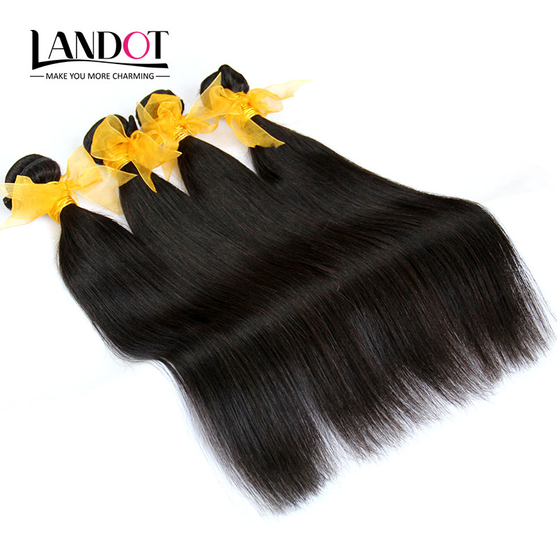 Malaysian Virgin Hair Straight 3/4/5 Bundles Unprocessed Indian Cambodian Brazilian Peruvian Remy Human Hair Weaves Natural Black Extensions