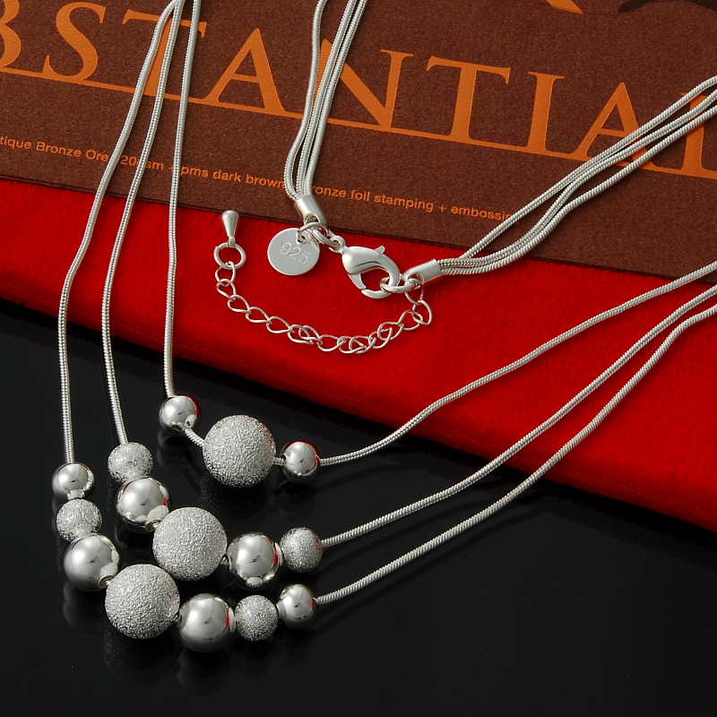 10Pcs/Lot Free Shipping Factory Outlets 925 Sterling Silver Necklace Multi-Layer Choker Statement Chain Necklace for Women
10Pcs/Lot Free Shipping Factory Outlets 925 Sterling Silver Necklace Multi-Layer Choker Statement Chain Necklace for Women