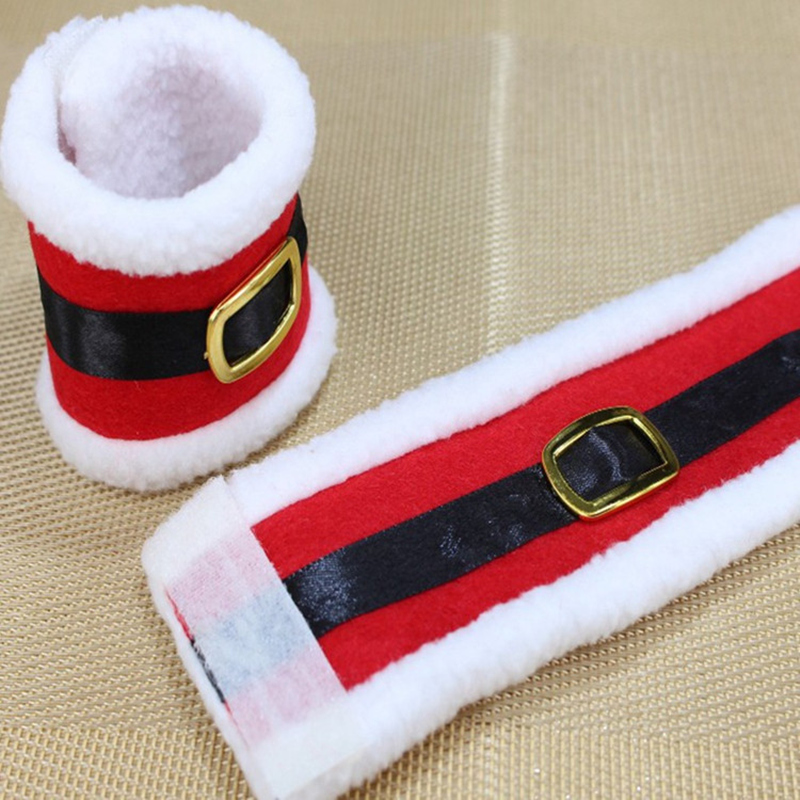 Christmas Decor Napkin Holders Tableware Dinner Decorations Santa Claus Cover for Christmas Xmas Hotel Table decoration JF-120