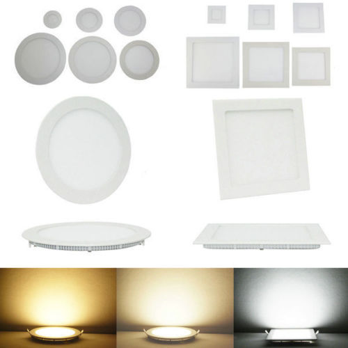 Led Down Lights Panel Lamp 3W 6W 9W 12W 15W 18W 24W Led Recessed Downlights Ceiling AC 85-265V
