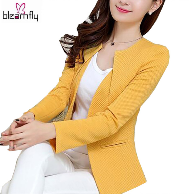 Spring Women Slim Blazer Coat 2017 New Fashion Casual Jacket Long Sleeve One Button Suit Ladies Blazers Work Wear, Rose red
Spring Women Slim Blazer Coat 2017 New Fashion Casual Jacket Long Sleeve One Button Suit Ladies Blazers Work Wear, Rose red