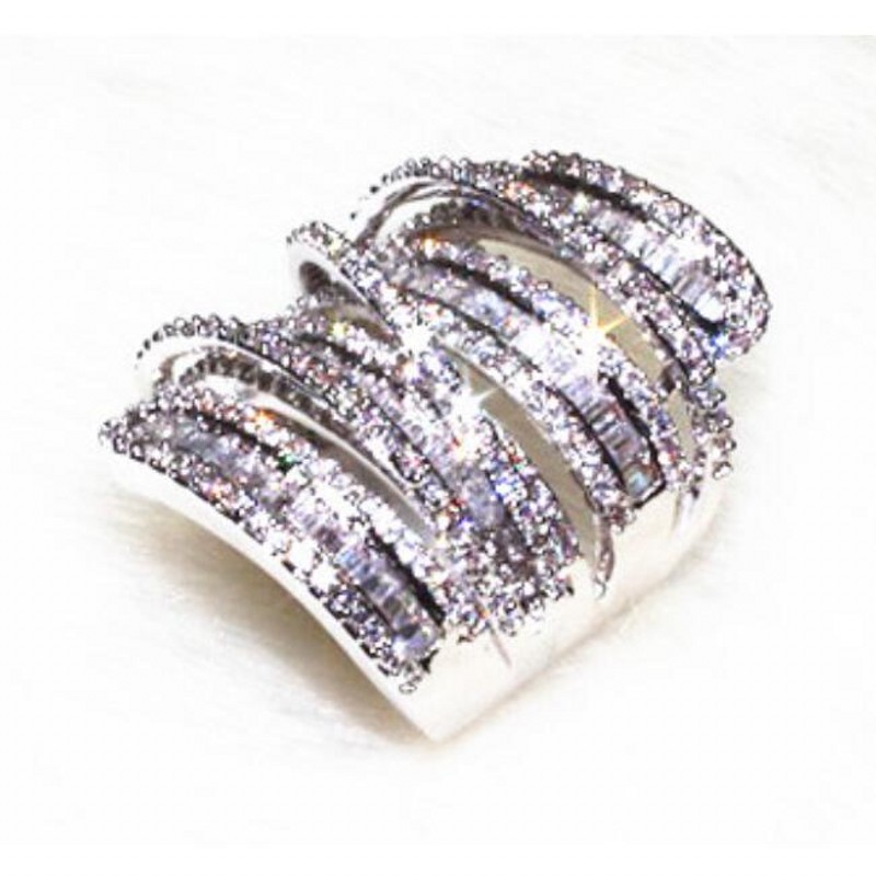 Vecalon Antique Big ring Women Men Jewelry 20ct Simulated diamond Cz 925 Sterling Silver Engagement wedding Band ring for women