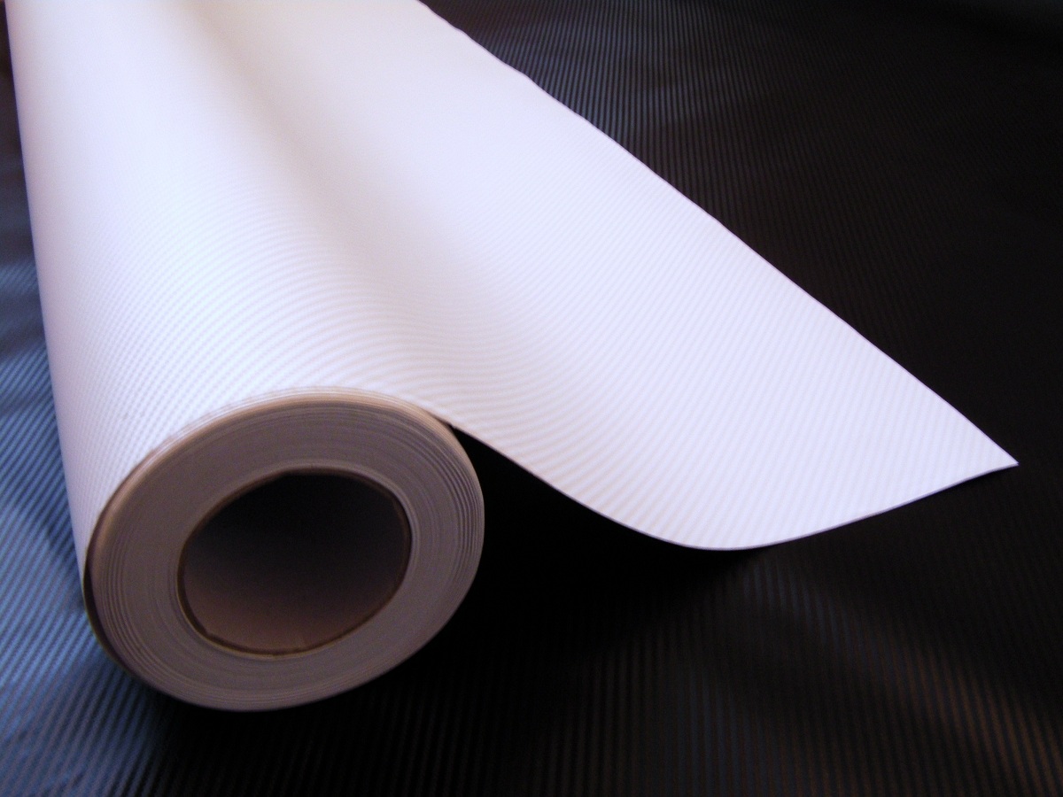White 3D Carbon Fiber vinyl Car wrap Film Air Bubble Free Car styling self adhesive Carbon laptop foil 1.52x30m/Roll