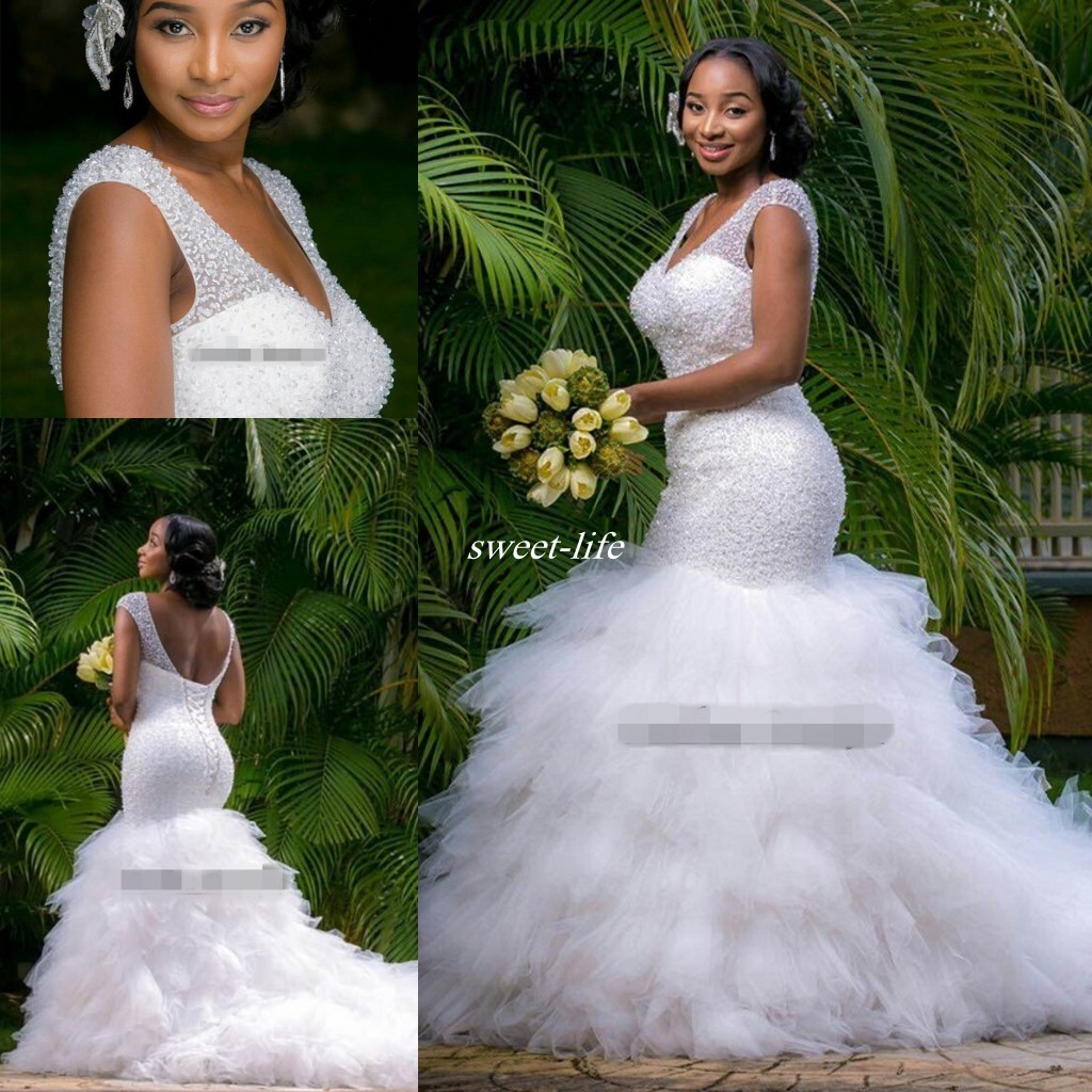Vintage Plus Size Mermaid Wedding Dress Beading Sheer Deep V Neck Backless Corset Ruffles Tulle Garden Bridal Gown, Black
Vintage Plus Size Mermaid Wedding Dress Beading Sheer Deep V Neck Backless Corset Ruffles Tulle Garden Bridal Gown, Black