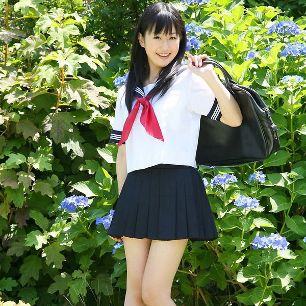 WholeJapanese school girl uniform 3 white bar short sleeve red scarf sailor suit cosplay JK uniform clothing women6479576
