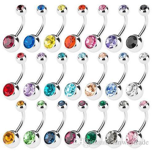 316L Surgical Steel Crystal Rhinestone Belly Button Rings Navel Bar Rings Piercing Body Jewelry 50pcs/lot
316L Surgical Steel Crystal Rhinestone Belly Button Rings Navel Bar Rings Piercing Body Jewelry 50pcs/lot