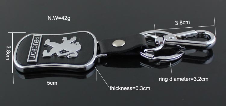5pcs/lot Leather Car Keychain Logo Key Ring Curved Shape Key Components Fashion Men's Waist Key Chain For Ford Focus 2 3 Chaveiro Llaveros