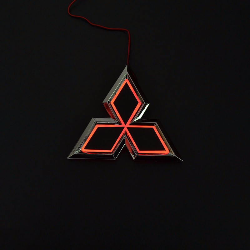 Car Styling 7.65cm* 8.7cm 5D Rear Badge Bulb Emblem Logo led Light Sticker Lamp For Mitsubishi GALANT-09 Lancer-10 LIONCEL-04 Zinger ASX CUV