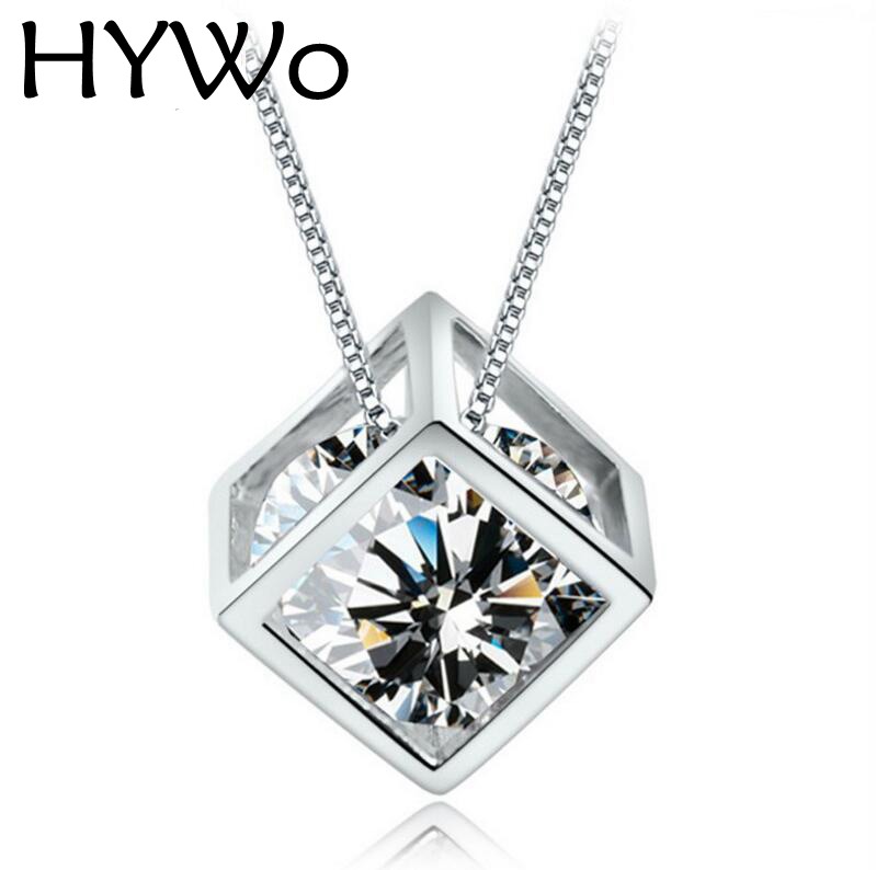HYWo High-quality Silver-plated pendant square cube love window Ladies fashion crystal jewelry manufacturers, wholesale Chainless
HYWo High-quality Silver-plated pendant square cube love window Ladies fashion crystal jewelry manufacturers, wholesale Chainless