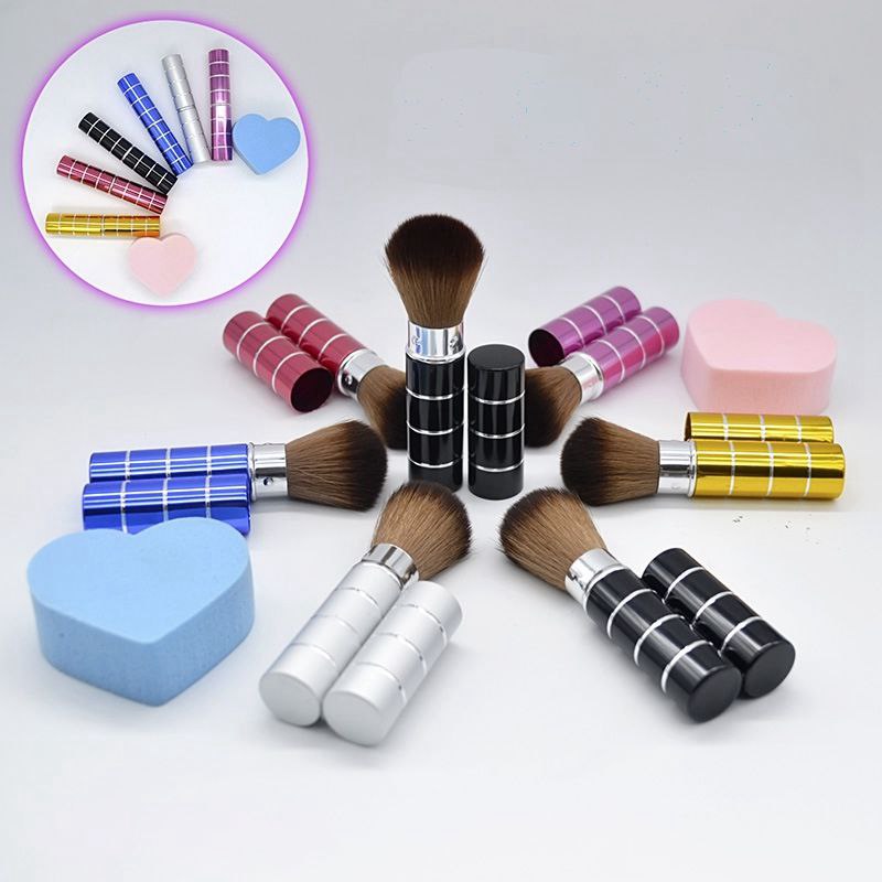 Metal telescopic brush blusher brush 6 colors 1 piece cosmetic brush with Nylon and metal handle with retal packing.
Metal telescopic brush blusher brush 6 colors 1 piece cosmetic brush with Nylon and metal handle with retal packing.