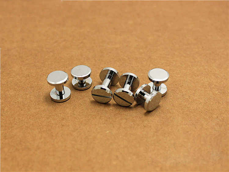 10mm Chicago Chrome plated wallet bag screw brass belt nail Rivet diy handmade fastener garmnet hardware leather part