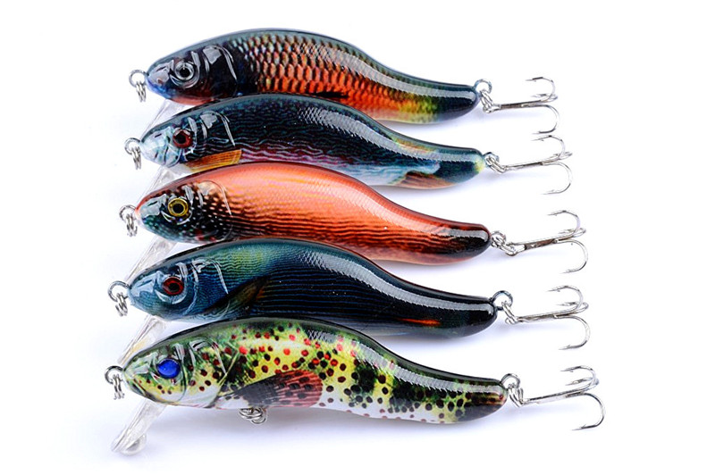 Hot 3D Eyes Deep Diving Laser Minnow Bait 9cm 13g Camouflage color ABS Plastic Artificial Fishing Lure Hooks
Hot 3D Eyes Deep Diving Laser Minnow Bait 9cm 13g Camouflage color ABS Plastic Artificial Fishing Lure Hooks
