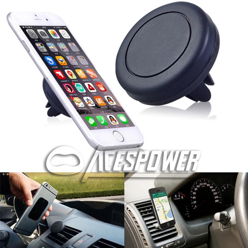 Car Mount Air Vent Magnet Universal Phone Holder For IPhone X 8 Plus Samsung Galaxy S10 Note10 One Step Mounting Magnetic Safer Driving