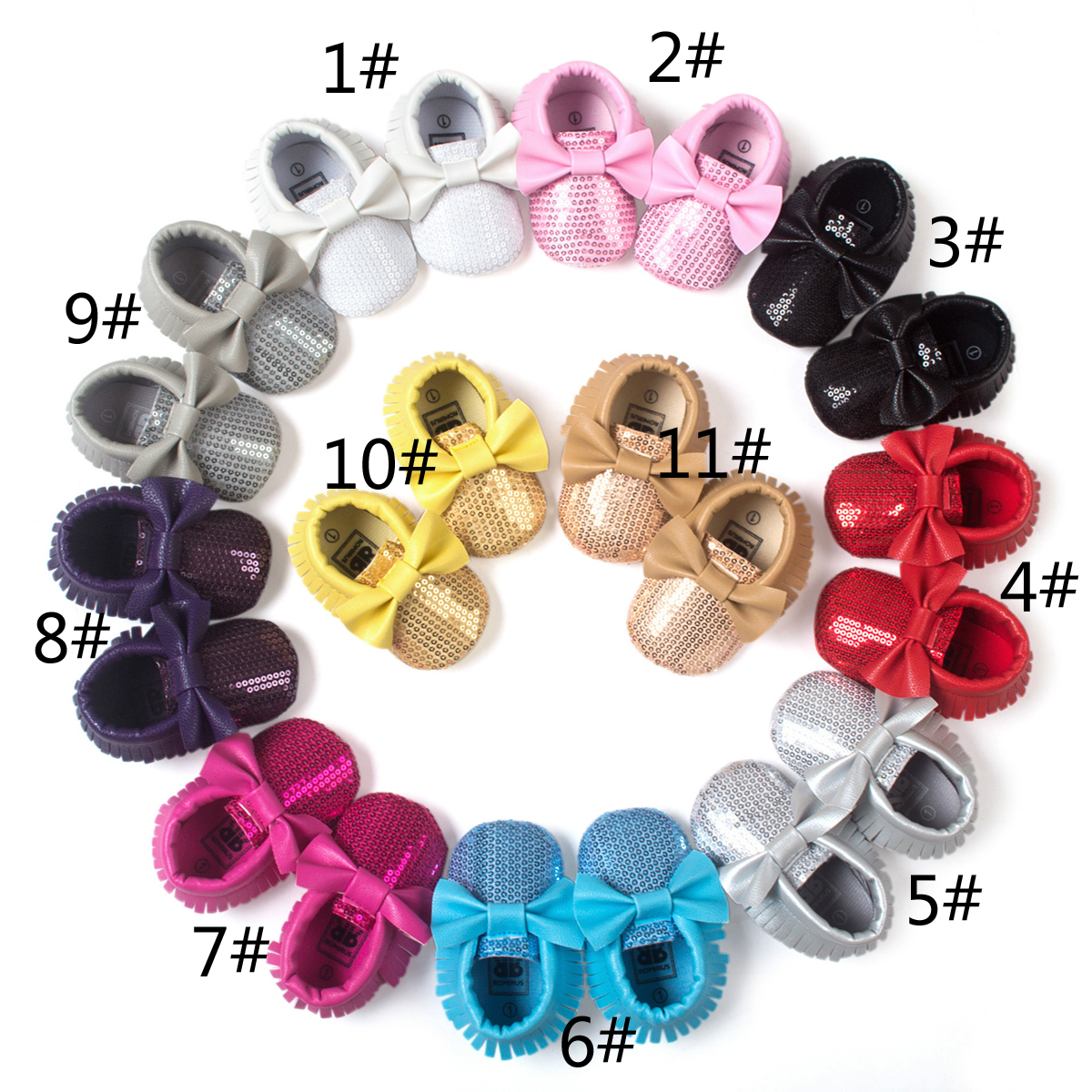 11 Colors New Baby First Walker Shoes Sequined moccs Baby moccasins soft sole moccasin leather Colorful Bow Tassel Sequin booties toddlers s, As photo
11 Colors New Baby First Walker Shoes Sequined moccs Baby moccasins soft sole moccasin leather Colorful Bow Tassel Sequin booties toddlers s, As photo