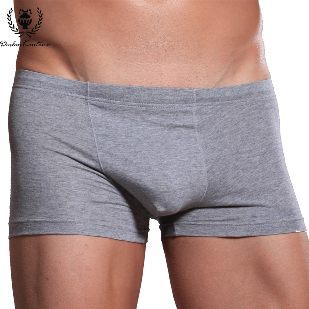 Wholesale-95% Cotton Men Boxer Cueca Underwears Derlen Kentino Brand U-type 3D Stereoscopic Design Fashion Sexy Mens Underwear Boxers 8762