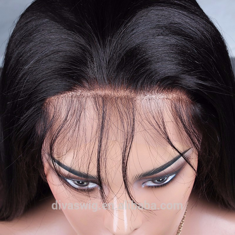 250% density wavy straight 360 lace frontal wig pre- plucked natural hairline glueless front wigs for black women DIva1