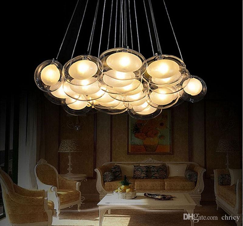 modern minimalist led glass chandeliers glass pendant lighting dining room living room pendant light fixture ac85265v