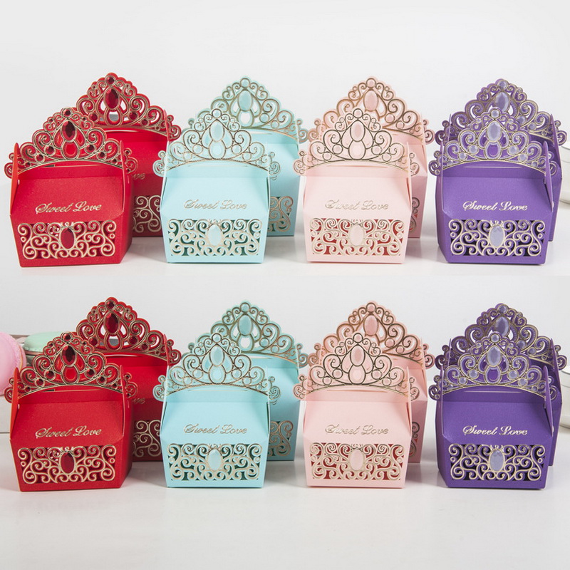 Wedding Favor Boxes Gold Crown Paper Candy Box Chocolate Party Gift Box Packing Bags 2 size DHL Free Shipping, Pink
Wedding Favor Boxes Gold Crown Paper Candy Box Chocolate Party Gift Box Packing Bags 2 size DHL Free Shipping, Pink