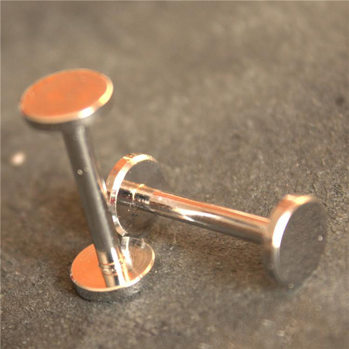 height 22mm nail fastener Chrome plated wallet bag screw brass belt Rivet diy handmade leather key case hardware part