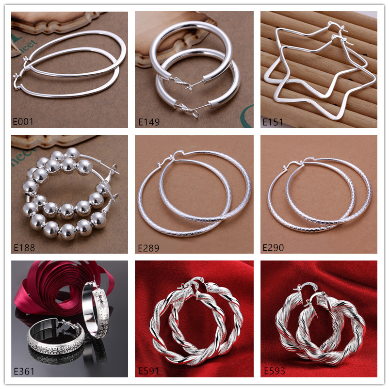 high grade wholesale fashion Hoop Huggie sterling silver earrings 10 pairs mixed style women's 925 silver earring GTE60
high grade wholesale fashion Hoop Huggie sterling silver earrings 10 pairs mixed style women's 925 silver earring GTE60