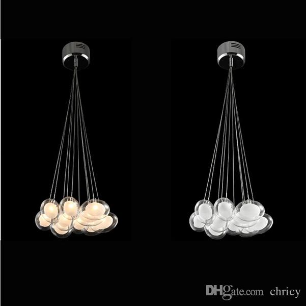 modern minimalist led glass chandeliers glass pendant lighting dining room living room pendant light fixture ac85265v