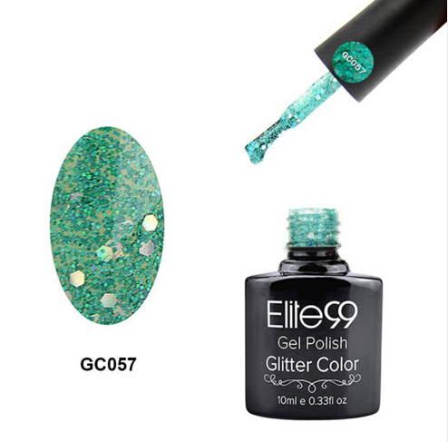Elite 99 Long Lasting Gel Polish Soak Off UV Gel Nail Polish LED Diamond Glitter Shimmer Effect Nail Art Polish 10ml