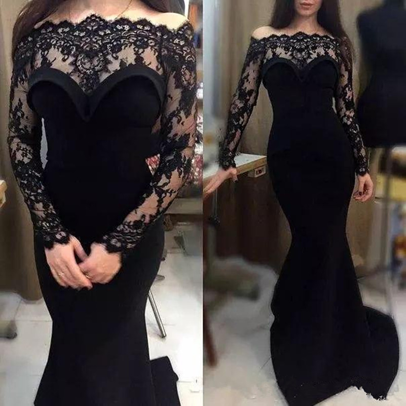Setwell Arabic Dubai Black Dresses Evening Wear Long Sleeves Mermaid Evening Dress Off Shoulder Floor Length Formal Party Gowns, Red
Setwell Arabic Dubai Black Dresses Evening Wear Long Sleeves Mermaid Evening Dress Off Shoulder Floor Length Formal Party Gowns, Red