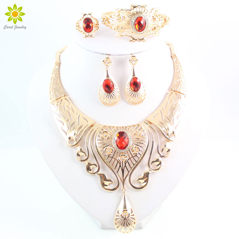 New Arrival Elegant Fashion Dubai Gold Plated Vintage Women Nigerian Crystal Jewelry Sets African Beads Jewellery Costume 
New Arrival Elegant Fashion Dubai Gold Plated Vintage Women Nigerian Crystal Jewelry Sets African Beads Jewellery Costume