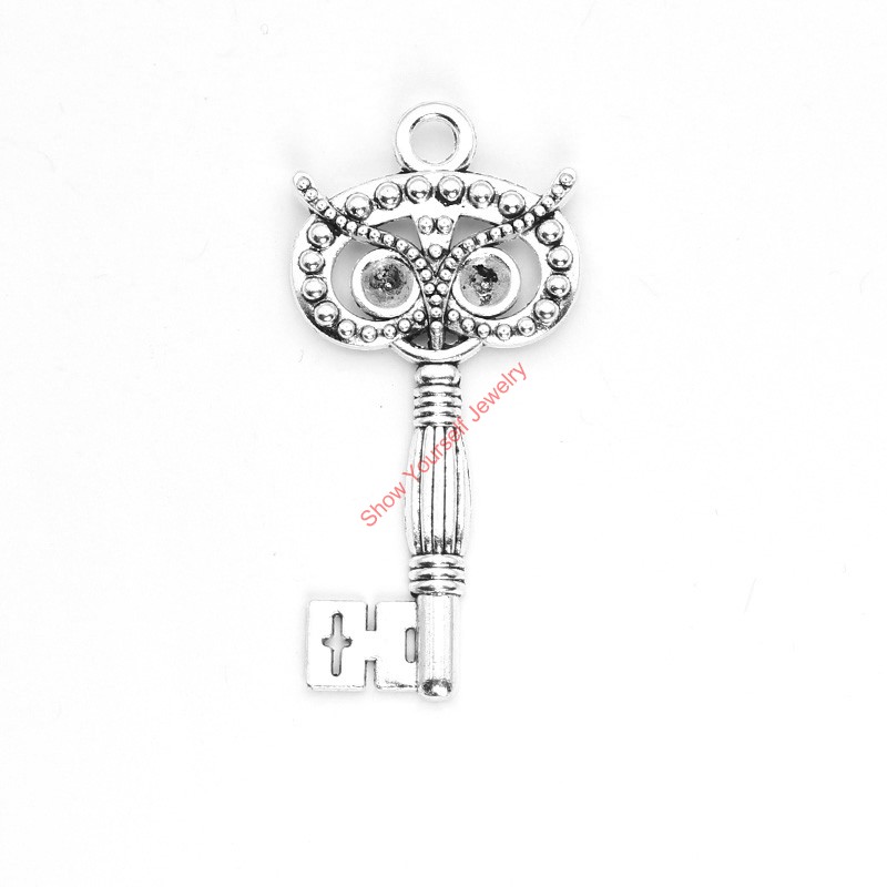 4pcs Antique Silver Plated Owl Key Charms Pendants for Bracelet Jewelry Making DIY Necklace Craft 60x30mm
4pcs Antique Silver Plated Owl Key Charms Pendants for Bracelet Jewelry Making DIY Necklace Craft 60x30mm