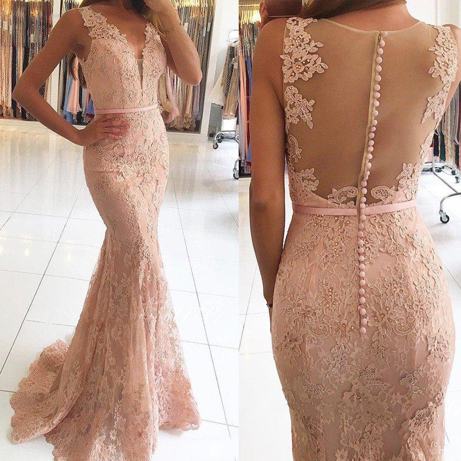 Illusion Back Champagne Applique Lace Party Gowns Formal Dress for Women Arabic Evening Dress Long V Neck Lace Mermaid Plus Size Prom Dress, Lavender
Illusion Back Champagne Applique Lace Party Gowns Formal Dress for Women Arabic Evening Dress Long V Neck Lace Mermaid Plus Size Prom Dress, Lavender
