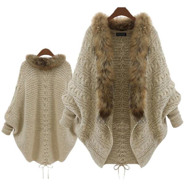 Brand European and American Style 2016 New Women Batwing Sleeve Thick Sweater Knit Cardigan Cape Women Loose Feather Sweater Coat Jacket, Beige
Brand European and American Style 2016 New Women Batwing Sleeve Thick Sweater Knit Cardigan Cape Women Loose Feather Sweater Coat Jacket, Beige