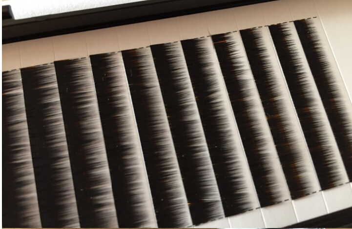 New Arrival Eyebrow Extension Faux Mink Hair Professional Makeup Tools 1Pc/lot Mix Length 5/6/7mm 0.10/0.15 Dark&Brown Color