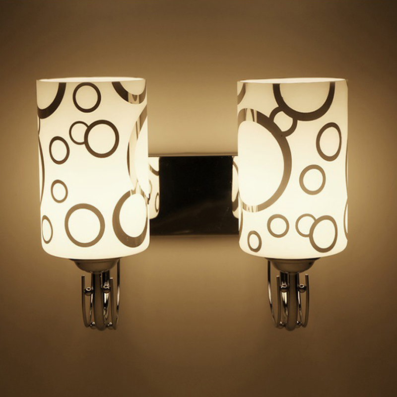 Wall Lamp Modern Simple Style LED Bedside Glass Wall Light For Bedroom Fixture