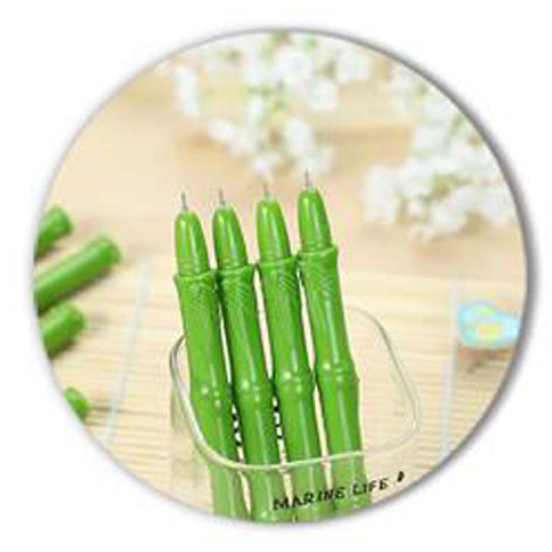 20pcs Lifelike Bamboo Shaped Ball Point Pen Signing Pen Ballpoint Pen Writing Supplies student school stationery Free Shipping