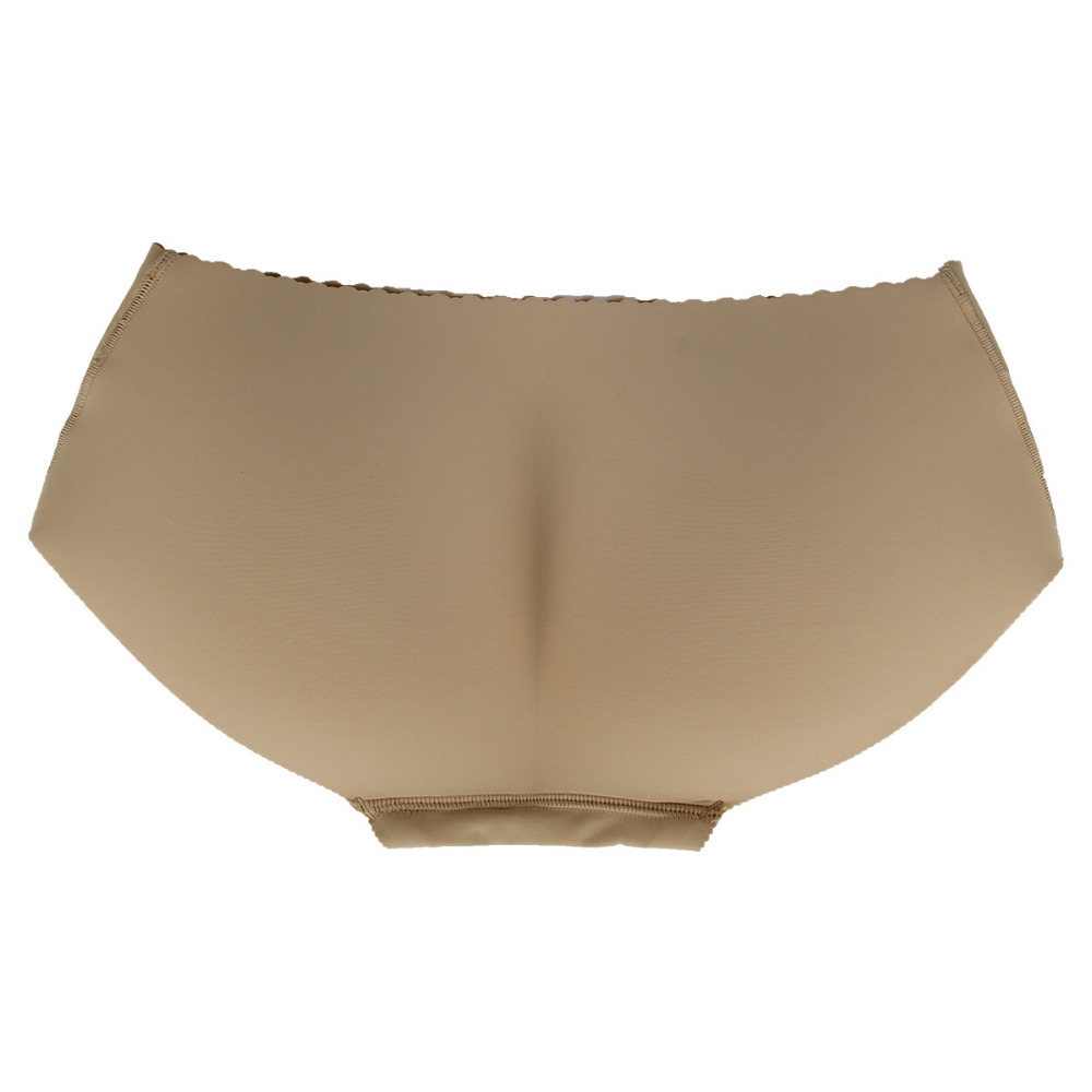 Wholesale-Sexy Women Seamless Padded Panties Smooth Surface Bottom Panties Buttocks Push Up Lingerie Underwear Bum Butt Lift Briefs