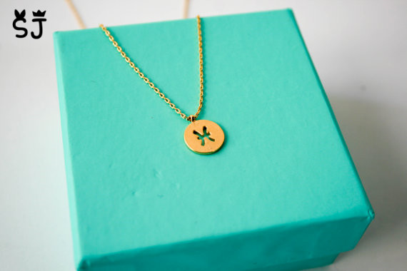 30PCS- N072 Zodiacal Pisces Necklace Zodiac Constellations Necklace Horoscope Astrology Signs Necklace Circle Disc Necklaces Coin Jewelry