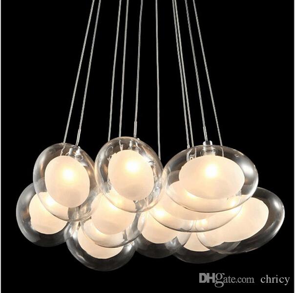 modern minimalist led glass chandeliers glass pendant lighting dining room living room pendant light fixture ac85265v