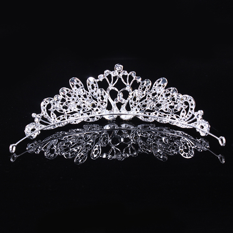 2016 Fashion Women Crowns Top Quality White Crystal Bridal Tiara Hair Jewelry Clearance New Wedding Accessories