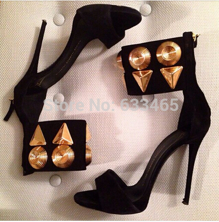 2020 new arrival women fashion high heels summer shoes black suede leather sandals with gold gemstone
2020 new arrival women fashion high heels summer shoes black suede leather sandals with gold gemstone
