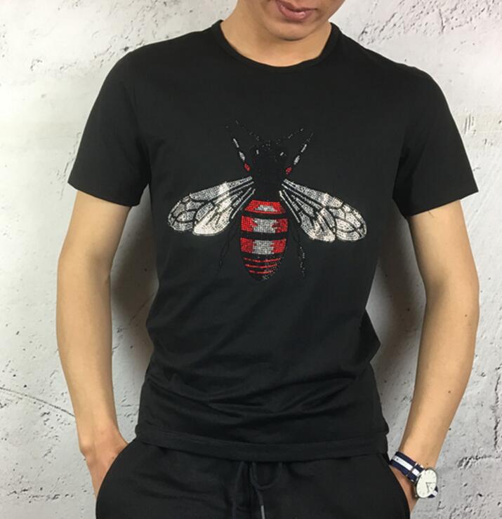 hot sale top tees mercerized cotton embroidery Sequin stone male slim fit men's Short Sleeve T-Shirt, Black
hot sale top tees mercerized cotton embroidery Sequin stone male slim fit men's Short Sleeve T-Shirt, Black
