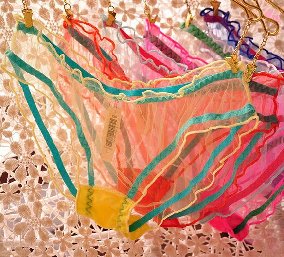 Hot sale women girl gauze lace panties transparent candy colors panty thong cotton briefs underwear knickers, Multi
Hot sale women girl gauze lace panties transparent candy colors panty thong cotton briefs underwear knickers, Multi