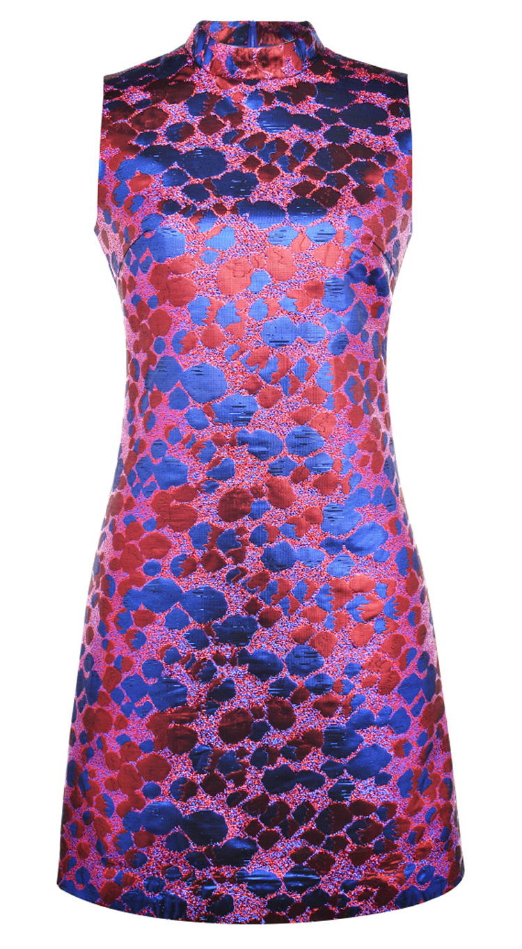 Vintage Print Women Sheath Dress Stand Collar Jacquard Party Dresses 074A676, Same as picture
Vintage Print Women Sheath Dress Stand Collar Jacquard Party Dresses 074A676, Same as picture