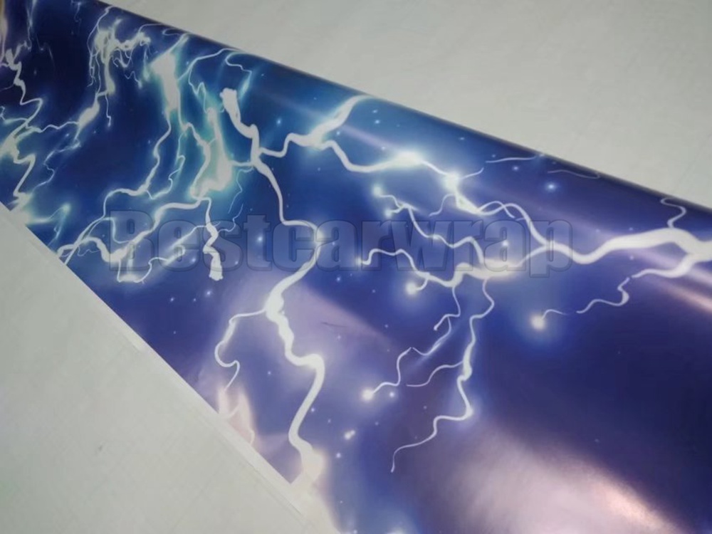 Blue Flashing Camoufalge Vinyl For Car Wrap With Air Release / air bubble free CAMO film for Truck / boat graphics coating 1.52X30M (5x98ft)