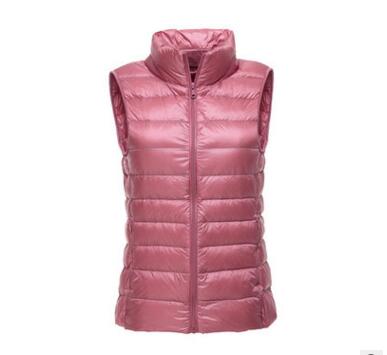 90% white duck down women vest winter Ultra Light Duck Down Vest sleeveless Jacket waistcoat autumn red black white blue vest