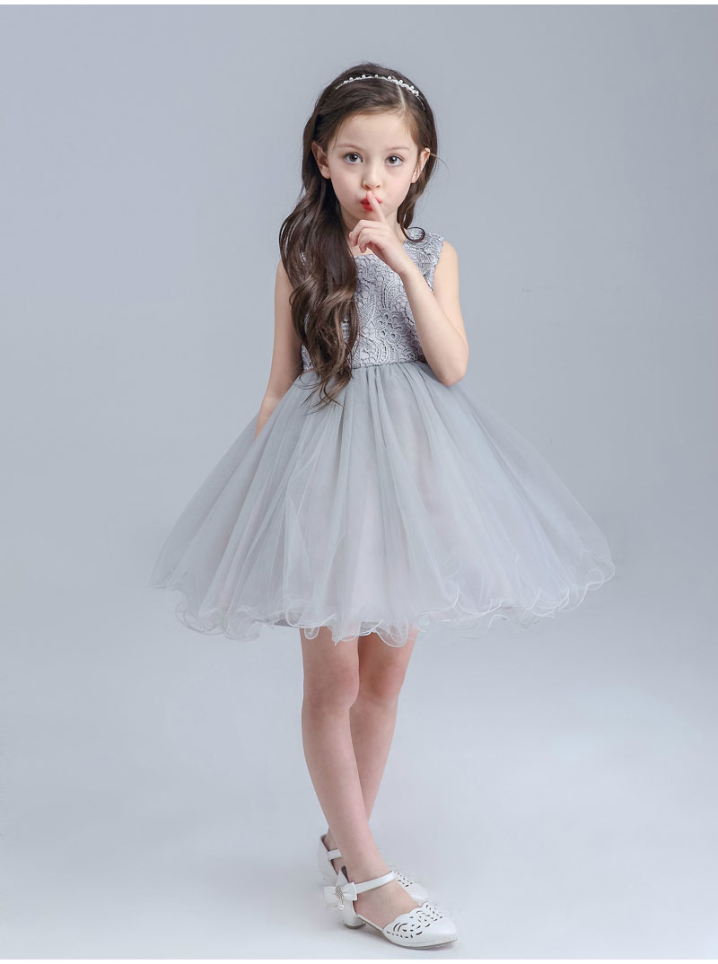 Flower girl dresses for weddings Sleeveless Tutu Elegant White/Grey Gown Girl Dresses For Wedding Evening Party Free Shipping
Flower girl dresses for weddings Sleeveless Tutu Elegant White/Grey Gown Girl Dresses For Wedding Evening Party Free Shipping