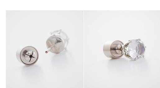 Newest Christmas party light up CZ crystal earrings men women kids dance club LED Luminous Stud Flash Earrings festive event props gift