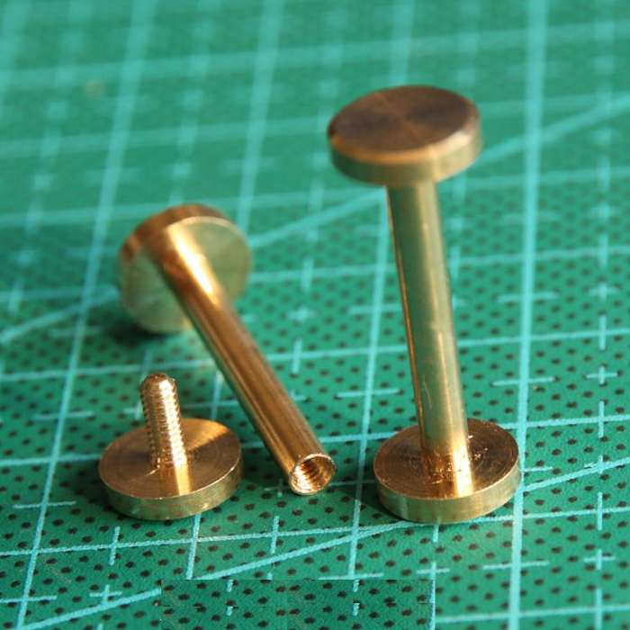 height 22mm wallet bag screw energy saving brass belt Rivet diy handmade leather car key case fastener hardware part
