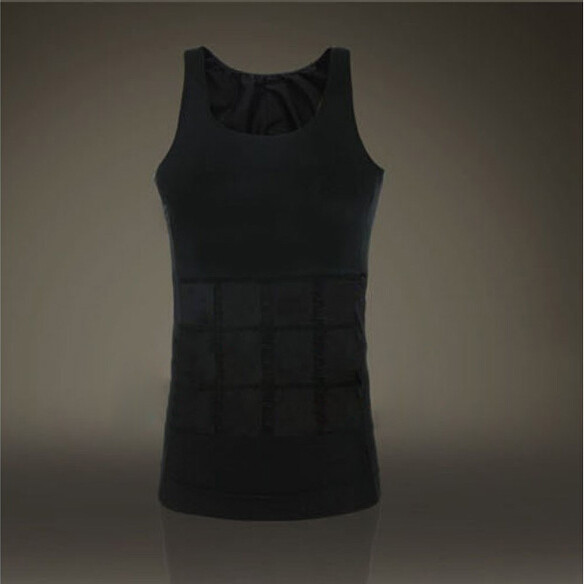 Wholesale-Bodysuit men 2016 TV Good Slimming Vest Shirt Fatty Undershirt Corset Body Shaper Weskit Undershirt Free shipping