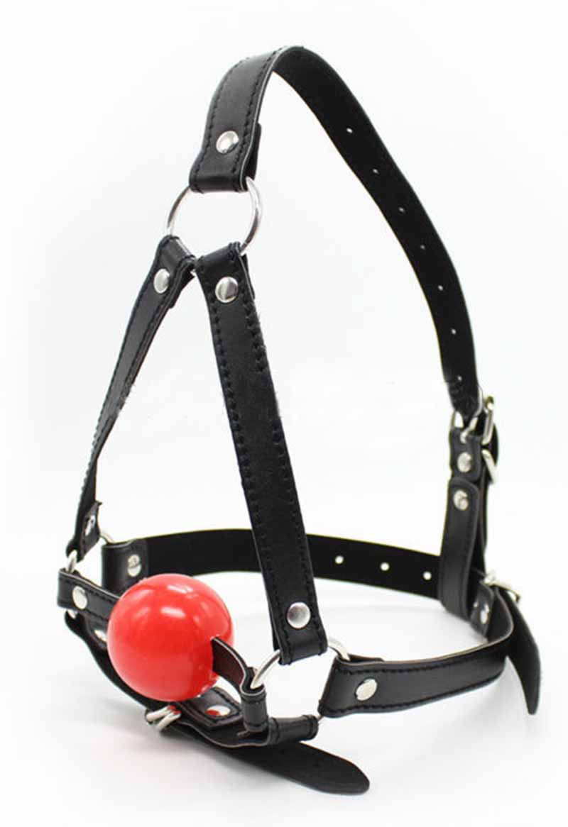SM Mouth Ball Gag Sex Toys Bondage Restraint Adjustable Adult Games PU Leather Sex Games Toy #R410