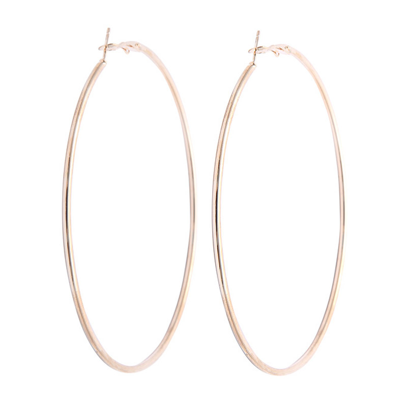 Trendy Silver Gold Plated Big Hoop Earrings for Women High Quality Smooth Circle Round Loop Creole Earring Party Jewelry Wholesale, Golden;silver
Trendy Silver Gold Plated Big Hoop Earrings for Women High Quality Smooth Circle Round Loop Creole Earring Party Jewelry Wholesale, Golden;silver